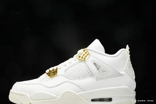 Rep LUCY Gold Metallic AQ9129-170 Jordan Retro 4 0423
